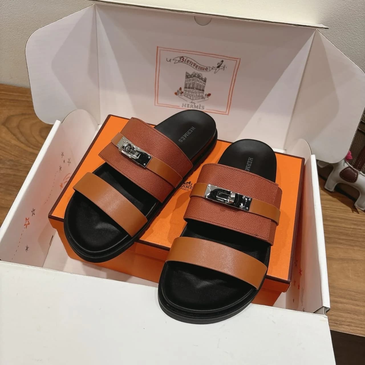 Hermes Slippers