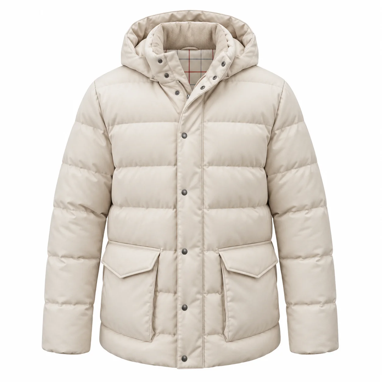 Loro Piana Exclusieve Pufferjas — Crème