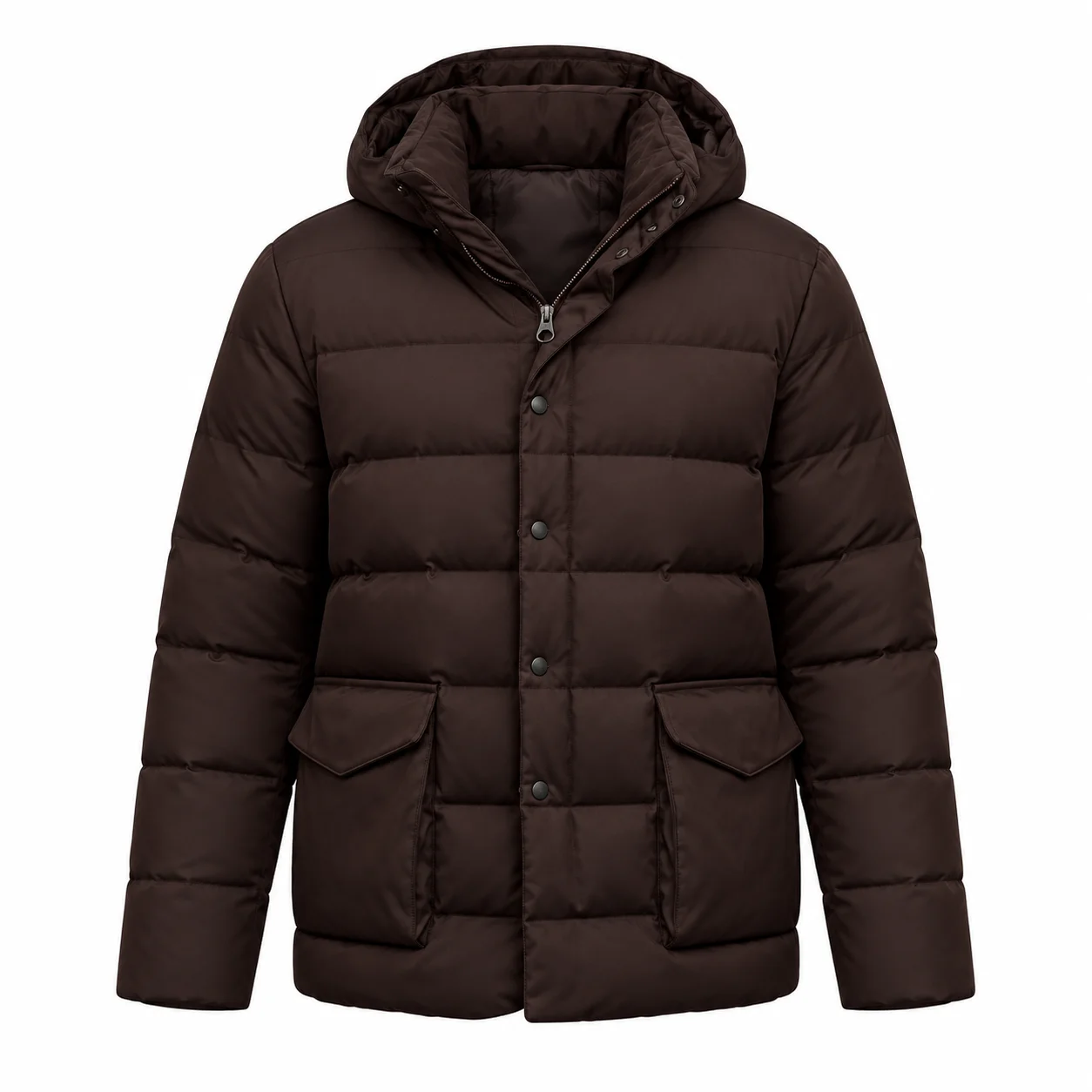 Loro Piana Exclusieve Pufferjas — Donkerbruin