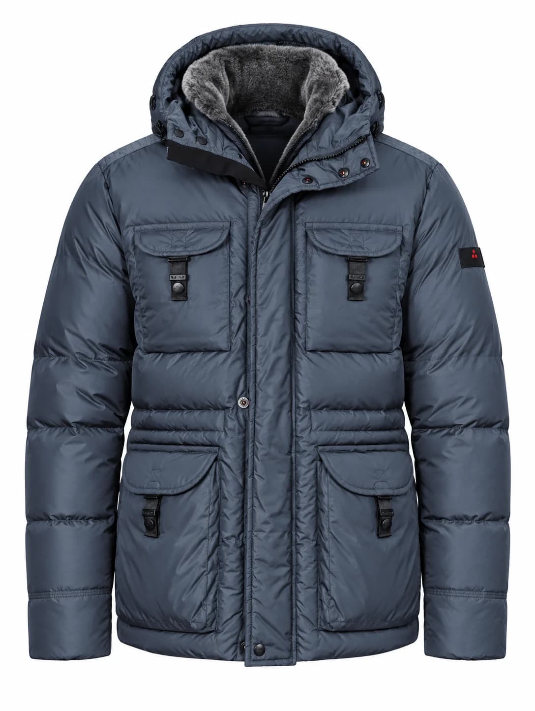 Peuterey Exclusieve Parka — Blauwgrijs