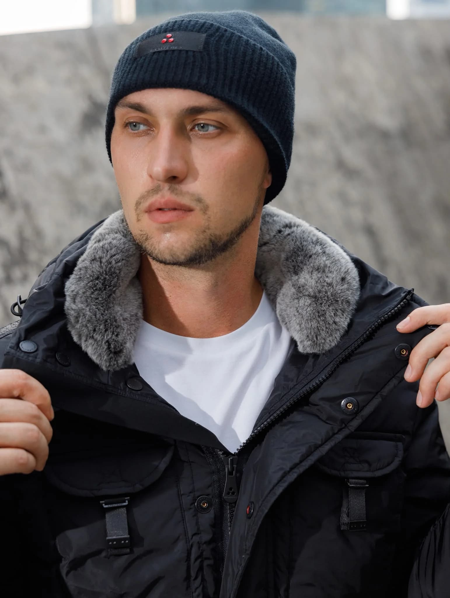 Peuterey Exclusieve Parka — Zwart foto 3